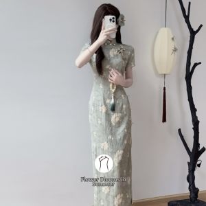 New Chinese Style Green Young Girl Cheongsam