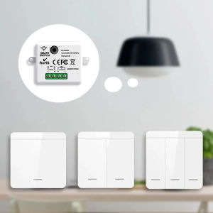 RF 433 MHz Smart Light Switch Mini DIY Wireless Remote Control 1/2/3 Gang Wall Panel Switch 16A Relay Receiver Automation Module