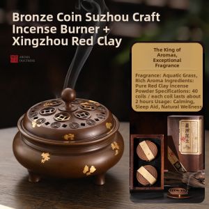 FUSHENGTANG | Pure Yellow Brass Scented Incense Burner