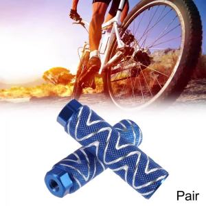uxcell | UXCELL 1 Pair Axle Rear Foot Pegs Footpegs Universal Aluminum Alloy for BMX MTB Bike Bicycle 3/8" Axles Blue