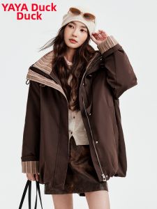 Ladies Winter New Style Long Hooded Warm Down Coat