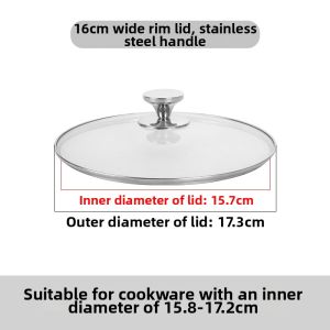 Golden Key | Tempered Glass Stainless Steel Cookware Lid