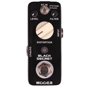 Mooer | MOOER Black Secret Electric Guitar Effect Pedal Distortion Effect 2 Working Modes True Bypass Mini Pedal Guitar Accessories