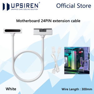 UPSIREN motherboard 24PIN Extension Cable ARGB PC Cable with 5V 3Pin 90 Degree Right-Angle Design Male-to-Female Connectors