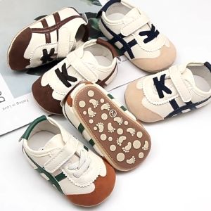 🔥พร้อมส่งจากไทย🔥รองเท้าเด็กรองเท้ากีฬา Velcro พื้นนิ่ม ลําลอง สไตล์ฤดูใบไม้ผลิ และฤดูใบไม้ร่วง สําหรับเด็กผู้ชาย และเด็กผู้หญิง อายุ 0-1 ปี