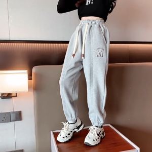 (18-52kg) Quần dài nỉ thu đông cho bé gái size 18-52kg quần dài mùa thu đông cho trẻ em nữ mẫu M chất nỉ