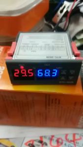 เทอร์โมสตัทดิจิตอล ควบคุมอุณหภูมิ STC-3028 ควบคุมความชื้นอุณหภูมิ AC110-220V 10A คู่จอแสดงผล LED เทอร์โมที่มีการสอบสวน ตัววัดอุณหภูมิความร้อน ตัวควบคุมอุณหภูมิความชื้น