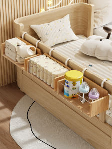 Diaper And Bottle Storage Shelf For Crib