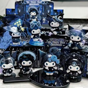 Sanrio | SanrioKuromi The WitchS Pageant Series Blind Box Anime Figure Model Suprise Bag Kawaii Decoration Figurine Kids Gifts Xmas Toys