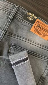 JACKNIM CELANA JEANS SLIMFIT SELVEDGE ACCENTS FOGGY GREY