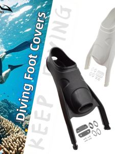 Carbon Fiber Compatible Replaceable Fins for Free Diving