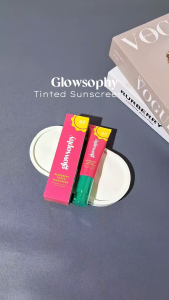GLOWSOPHY BEARBERRY TINTED SUNSCREEN SPF 40 PA+++ 30 ML PORE-BLURRING & TONE UP SUNBLOCK WAJAH PELEMBAP KULIT TABIR SURYA