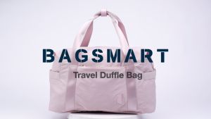 【LOCAL STOCK】BAGSMART Travel Tote Bag Waterproof Sport Gym Bag With yoga mat buckle Large Capacity Shoulder Bag