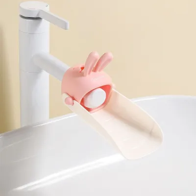 Children Bathroom Rabbit Tap Faucet Extender Water-saving Cartoon Kids Baby Wash-hand Faucet Extension Bathroom Accessories