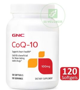 GNC Coq-10 100Mg 60/120 Softgels COQ10 co-enzyme COENZYME Q-10