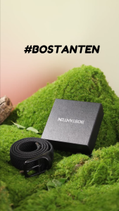 BOSTANTEN เข็มขัดแฟชั่นสำหรับผู้ชาย เข็มขัดธุรกิจ หัวเข็มขัดแบบเข็ม