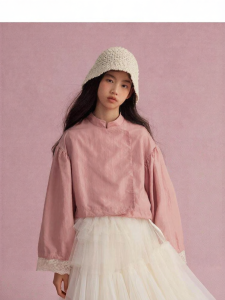 LOVESASAKIDS | Windproof Water Repellent Lace Cuffs Girls Jacket