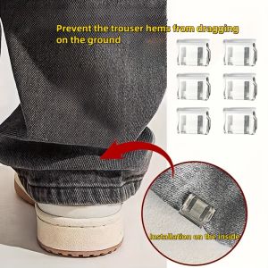 1~20PCS Invisible Leg Shortening Clip Non-Slip Pants Edge Clip Quick Fix Hem Clip Hidden Pants Adjuster Sewing Accessories