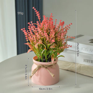 Decorative Artificial Flower Potted Plant Multiple Colors