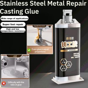 Stainless Steel Metal Repair Casting Glue Quick Drying Instead Of Soldering AB Glue High Strength Casting Glue