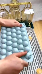 BISA COD - Cetakan Es Batu Bulat 33 Tray / Cetakan Pudding Cokelat Agar 33 Slot / Ice Tray Ball Maker 33 Grid / Alat Pencetak Es Batu Jelly