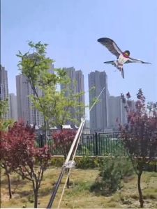 Believe Large Size Fishing Rod Kite Saranggola for Kids Huge Handheld Eagle Bird Animal Kite with Long String and Handle Stretchable Rod Easy to Launch Outdoor Sports Games for Family Bonding Ready Stock PH