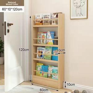 MOLORE | Childrens Storage Bookshelf Multilayer Wooden Shelf