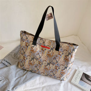 Large Capacity Travel Bag Womens Short-Distance Travel Waterproof Luggage Bag Portable Fitness Bag Shoulder Mummy Storage Maternity Package