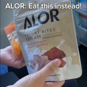 ALOR Kombo Pek 3 in 1 Freeze Dried Yogurt Bites (Snek Sihat berperisa strawberi oren & coklat)  (15g/pack)