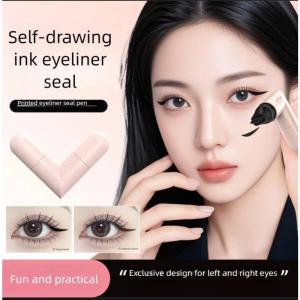 Eyeliner Stamp Lazy Double-headed Eyeliner Long Lasting Waterproof Liquid Stamp Eyeliner Pen Eye Makeup Non-Smudge Not Easy To Fade