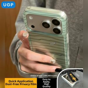 UGP | Apple 17 Pro Max Compatible Green Striped Artistic Case Unique Design