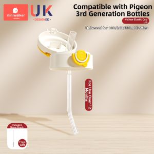 niniwalker | Direct Drinking Straw Cup Lid with Handle for PPSU or Glass Baby Bottles