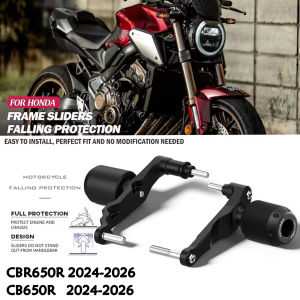 New CBR650R E-Clutch 2024 2025 2026 For Honda CB650R CBR 650R E-Clutch 2024-2026 Motocross Frame Sliders Crash Protector