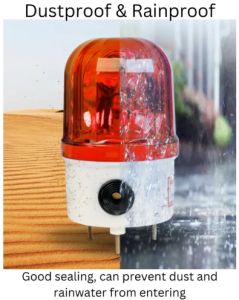 Rotating Light Alarm  Sound and Light 220V Non Led #Flashing #Warning #Signal #Indicator