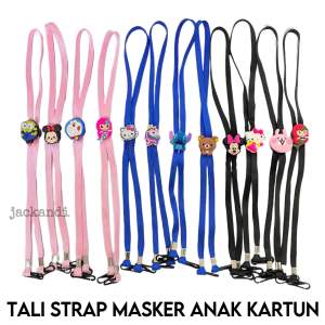 Tali Masker Anak Kartun Karakter Strap Kalung Masker Motif Lucu