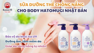 SỮA DƯỠNG THỂ CHỐNG NẮNG CHO BODY HATOMUGI NHẬT BẢN (CHAI 250ML) - KẾT CẤU MỎNG NHẸ THẤM NHANH