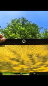 Back & Beige Outdoor Garden Net Sunshade Net Balcony Shade Net UV Protection Sun Cover for Balcony