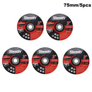 Si Fang | 5pcs 75mm Circular Resin Grinding Wheel Mini Cutting Disc Ultra Thin Saw Blade For Angle Grinder Wood Steel Cutting Power Tool