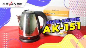 Advance Teko Air Panas Listrik Otomatis / Kettle Elektrik Stainless Steel 1.5 Liter - AK151 - FREE ONGKIR Jabodetabek