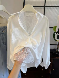 LTST | French Style Lace Long Sleeve Shirt Spring Autumn