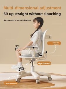 Adjustable Height Childrens Study Chair Backrest Writing Desk Stool Primary School Student Home Use Samedream Learning Chair
