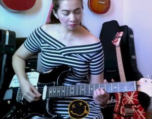 *Rare* Fender Kurt Cobain Vandalism Signature Stratocaster 1993-94 Made in Japan Electric Guitar with Hard Case (Preloved)