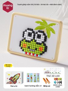 HUANGER | Bảng Đồ Chơi Ghép Hình 3D Giáo Dục Sáng Tạo Miếng Lớn