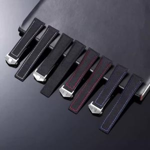 20mm 22mm Genuine Cow Leather Nylon Watch Straps for TAG for HEUER CARERA AQUARACER Monaco F1 Soft Bands New Universal Wristbelt
