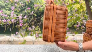 SOKANO SO033 Vintage Rattan Woven Storage Case Makeup Holder Suitcase Sundries Organizer Box Gift Box Kotak Hantaran Kahwin Nikah Kahwin