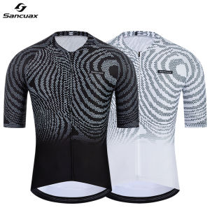SANCUAX Summer Short Sleeves Cycling Jersey Men Quick Dry and Breathable fabric Outdoor Road Bike Bicycle jersey ciclismo hombre