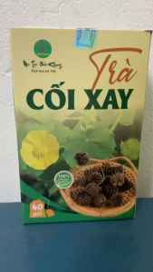 Hộp 40 gói trà cối xay túi lọc Bảo Khang cây cối xay + cỏ ngọt trà thảo mộc tự nhiên tốt cho sức khỏe đồ uống thảo mộc