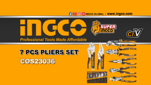 INGCO 7 PCS CRV PLIERS SET COS23036