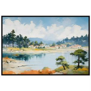 Tranh treo tường dán tường Canvas phong cảnh quê hương. CGI-39