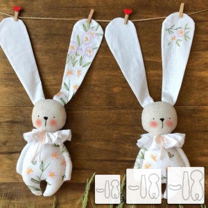 YOMDID 1pc Cute Bunny Sewing Template DIY Big Ears Rabbit Quilting Template for DIY craft DIY Handmade Project Pattern Transfer